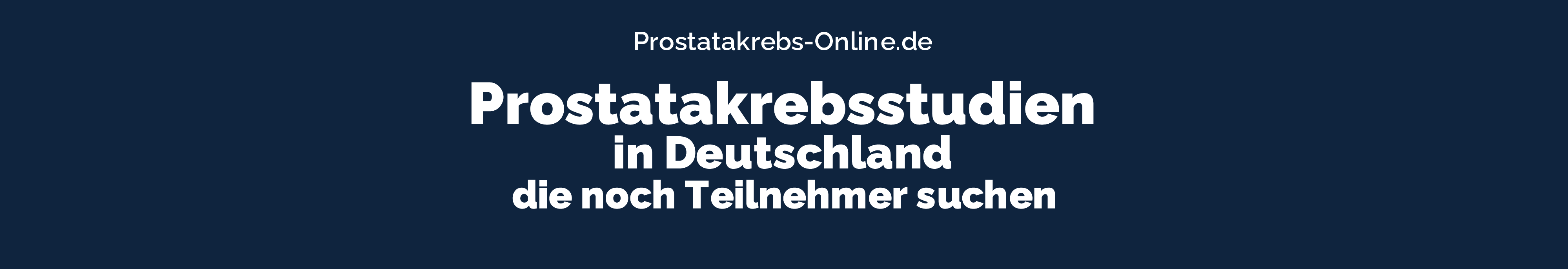 Rekrutierende Prostatakrebs Studien