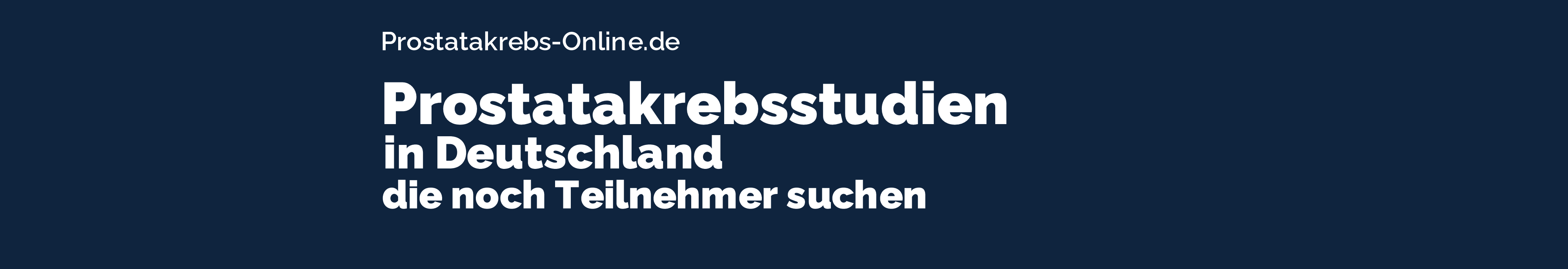 Rekrutierende Prostatakrebs Studien