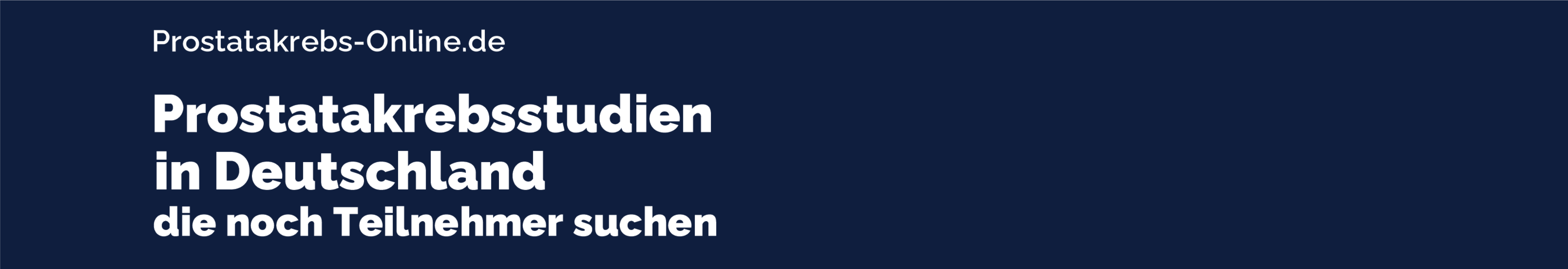 Rekrutierende Prostatakrebs Studien